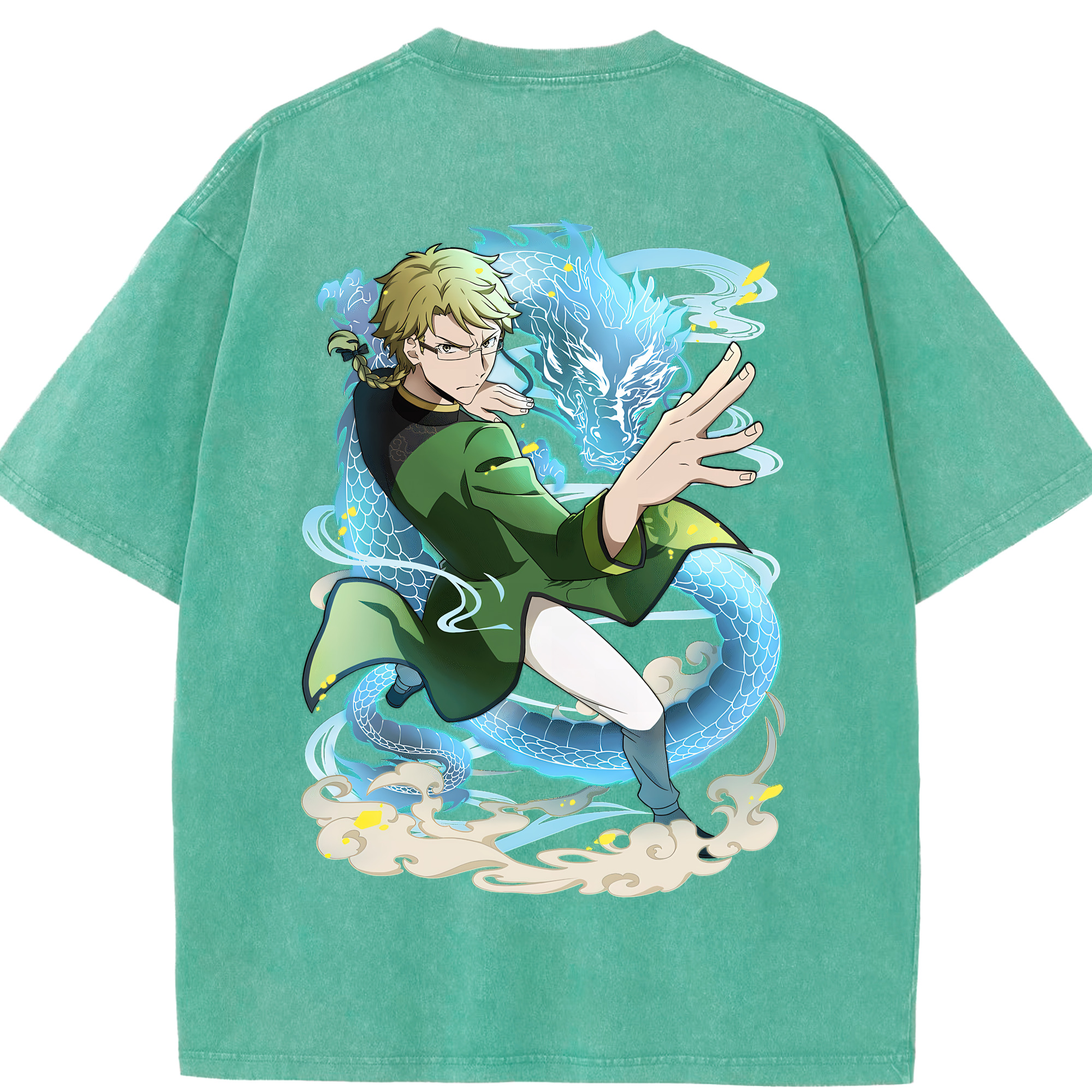 （画像用） 文豪ストレイドッグス Bungo Stray Dogs 綿100% ヴィンテージ風 半袖Tシャツ（背面プリント）